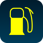 Cars - Low Fuel Indicator Yellow Warning Lights Indicate The Level Of Fuel Is Nearly Empty